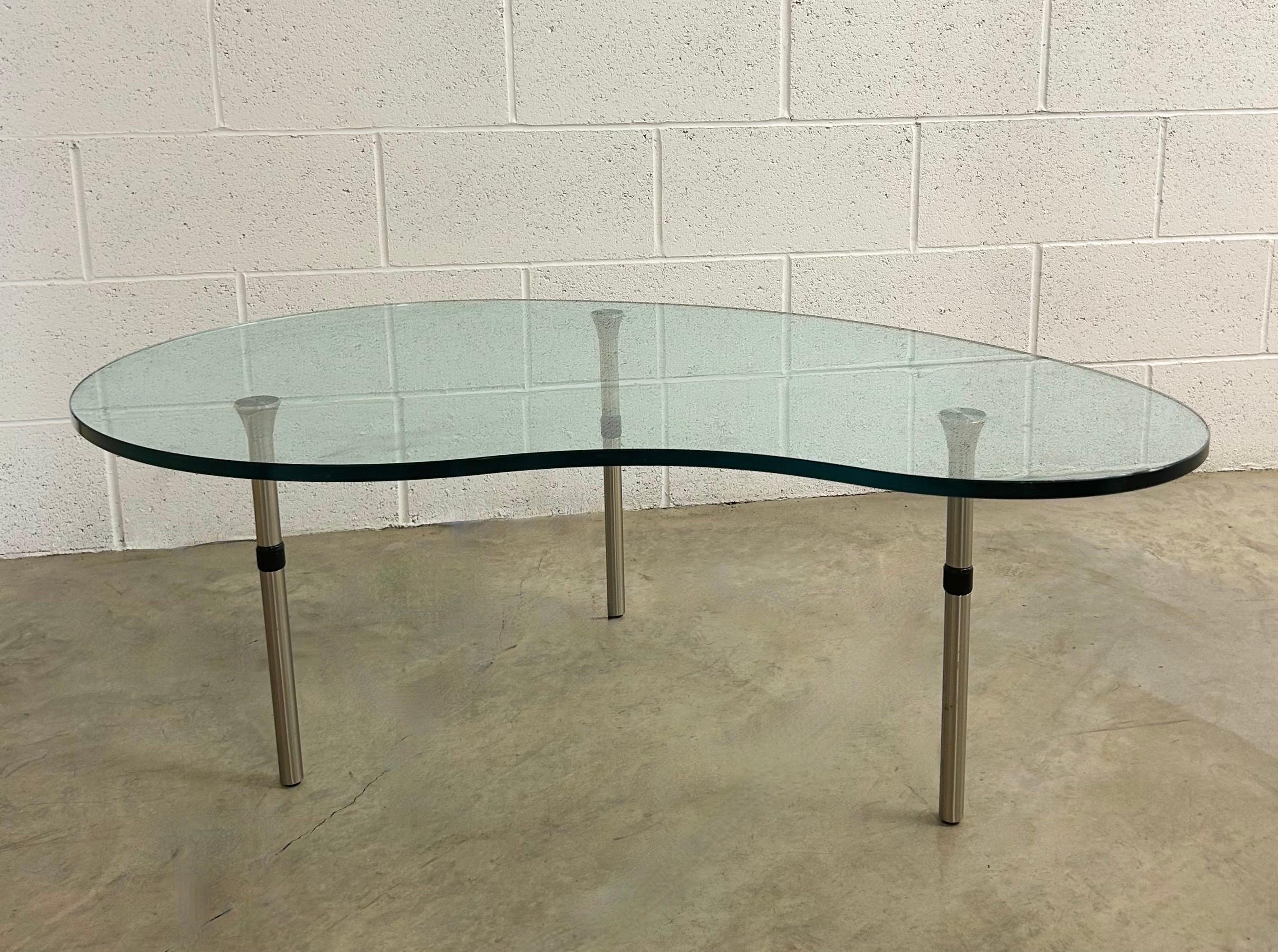 20th Century Ambo Glass Top Coffee Table by Enzo Mari for Zanotta, Italy 1980’s For Sale