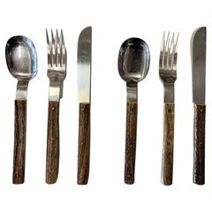 Amboss Cutlery with Antler Handles Austria, 1960s
