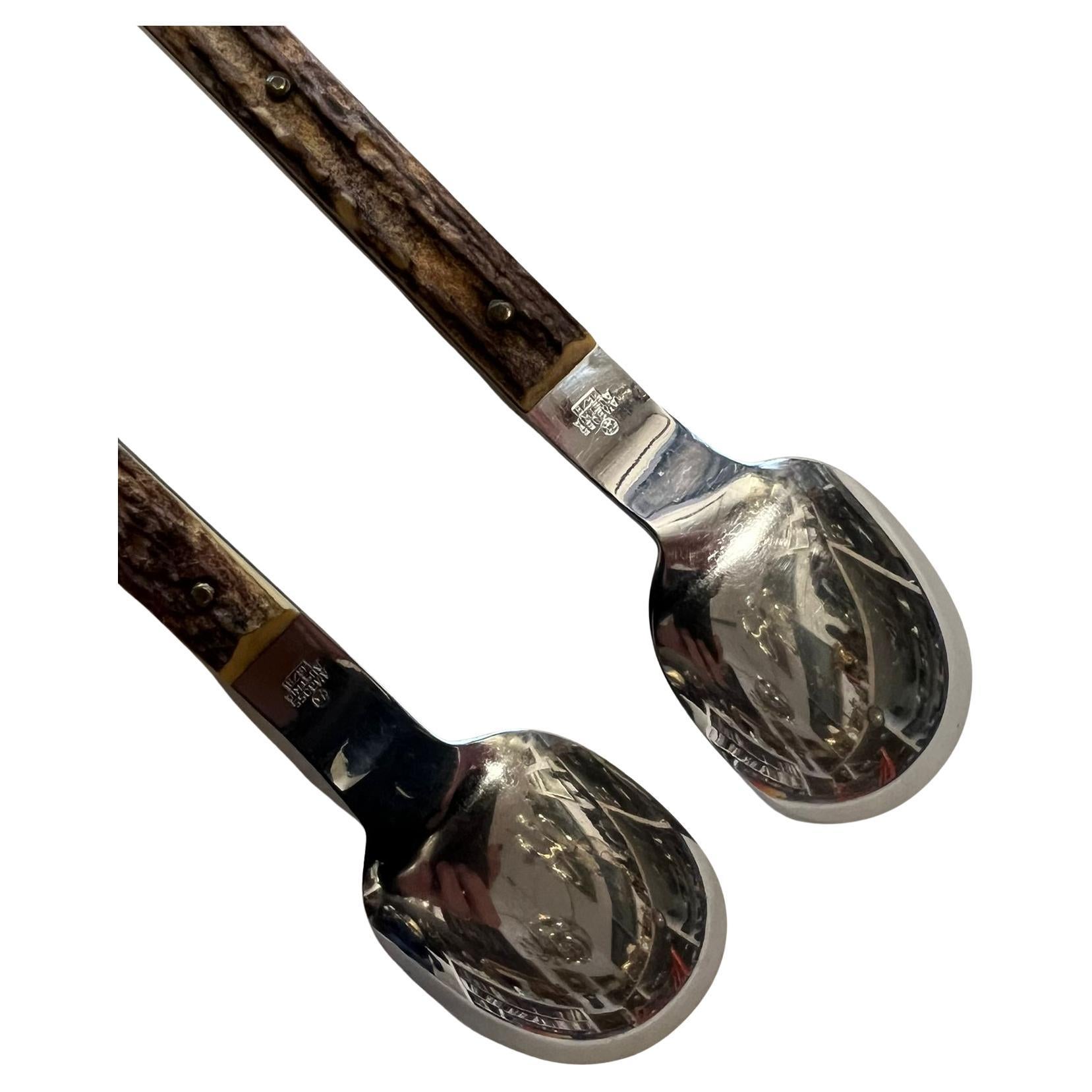 Amboss Besteck mit Geweihgriffen Österreich, 1960er Jahre im Zustand „Gut“ im Angebot in Wien, AT