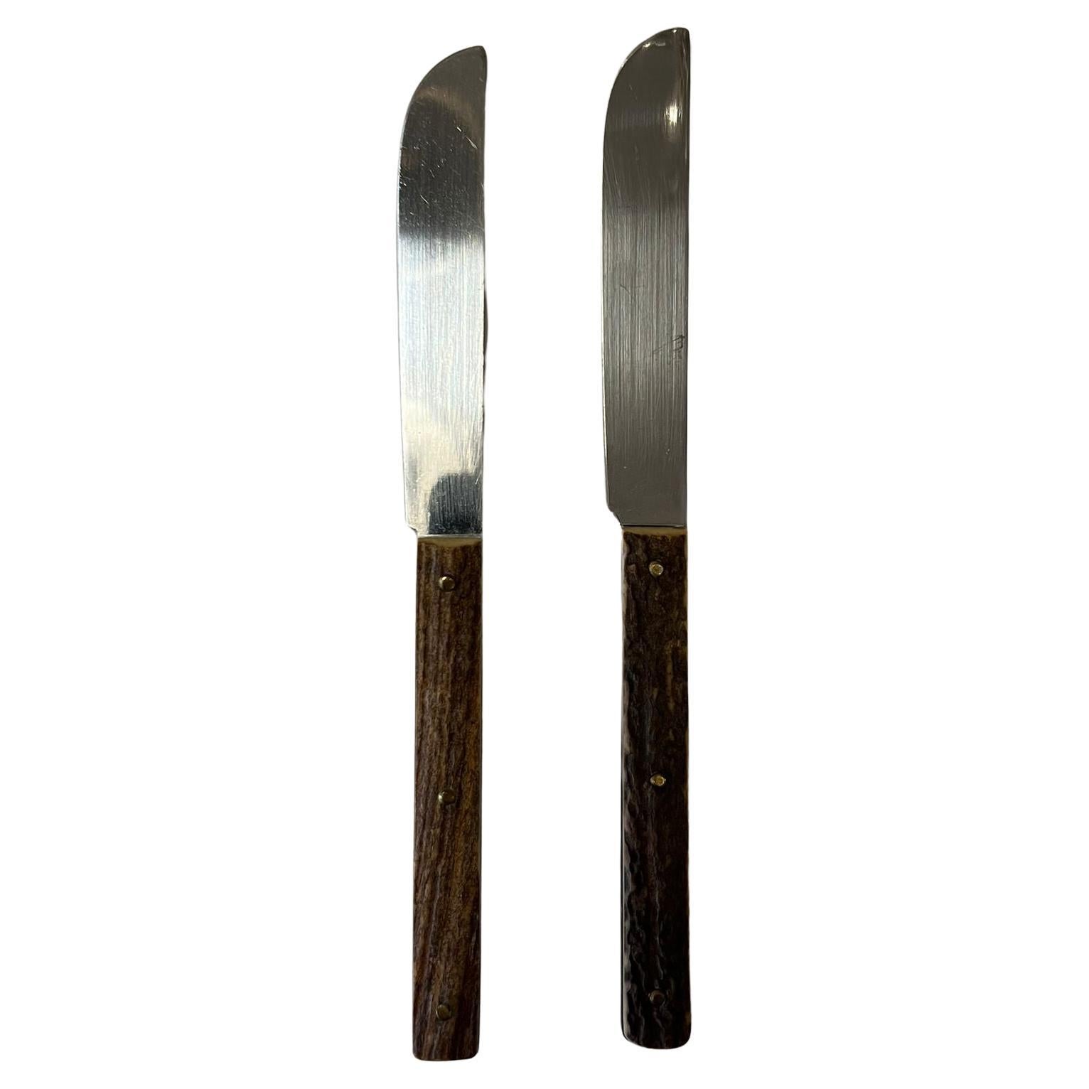 Amboss Besteck mit Geweihgriffen Österreich, 1960er Jahre im Angebot 2