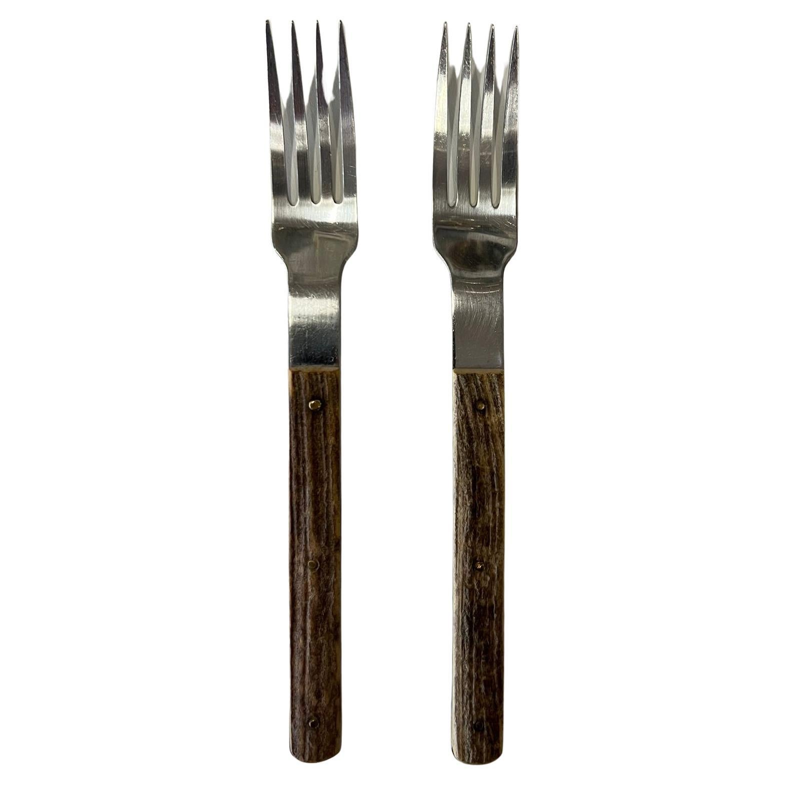 Amboss Besteck mit Geweihgriffen Österreich, 1960er Jahre im Angebot 3