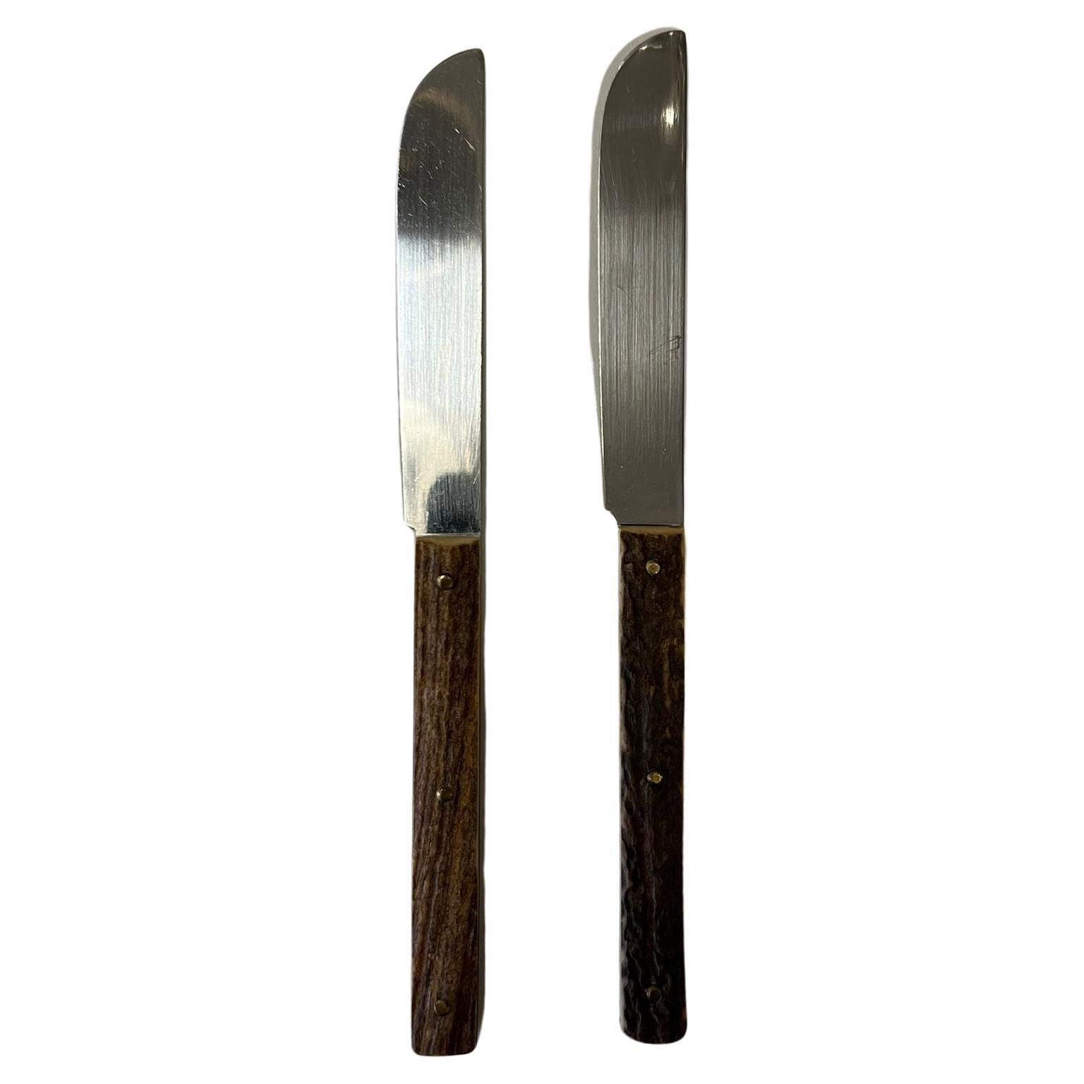 Amboss Cutlery with Antler Handles Austria, 1960s For Sale 3