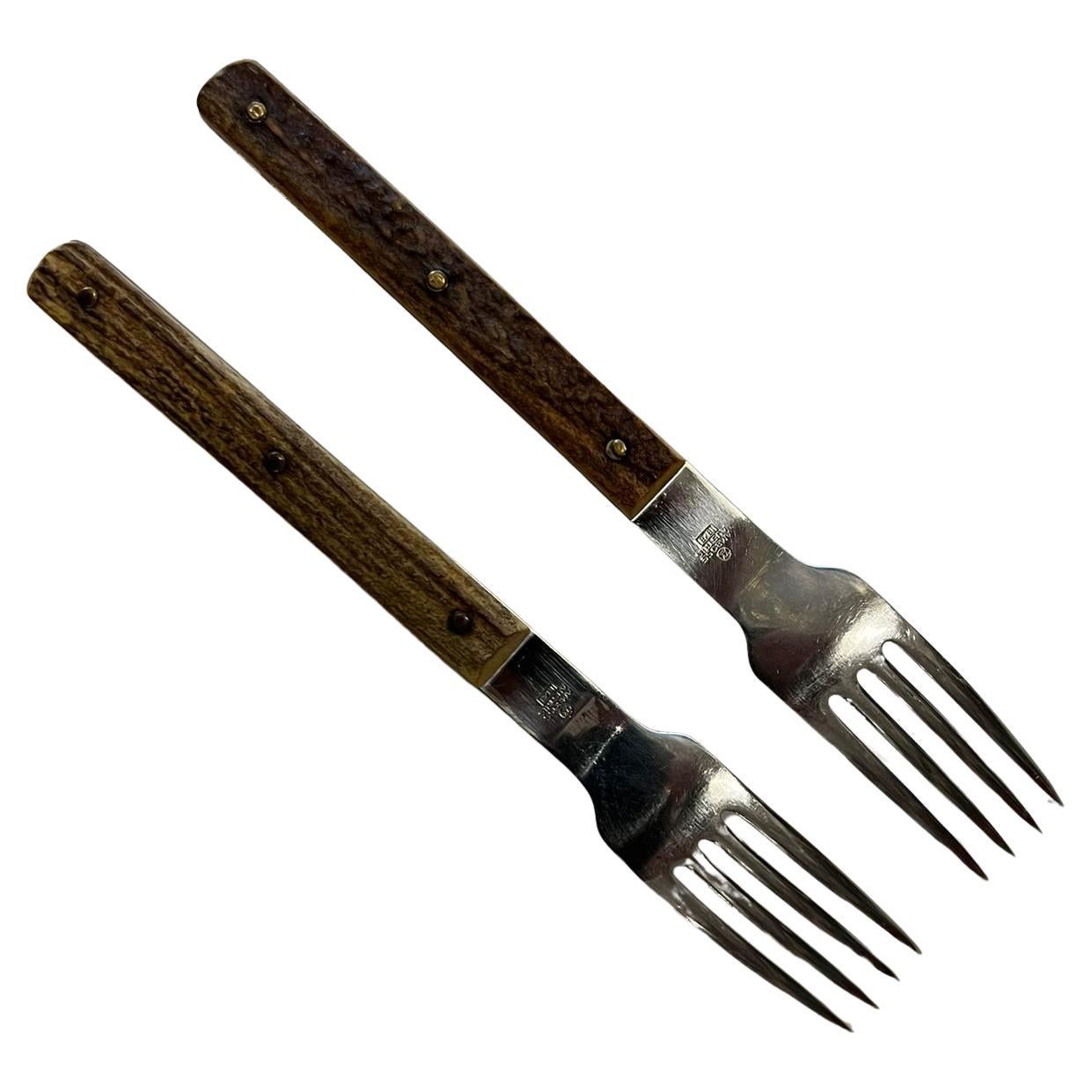 Amboss Besteck mit Geweihgriffen Österreich, 1960er Jahre im Angebot 4