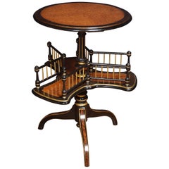 Amboyna and Ebony Book Table