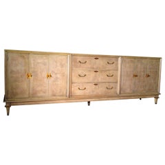 Amboyna Burl Credenza by Bernhard Rohne for Mastercraft
