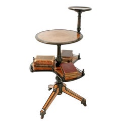 Amboyna & Ebonised Book Stand, 19th Century