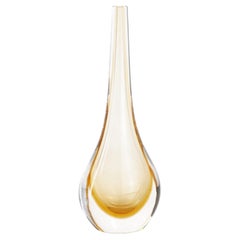 Amber Drop Vase - Murano Glass