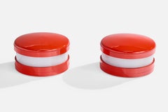 Ambrogio Brusa, lampes de table, plastique, Italie, années 1970