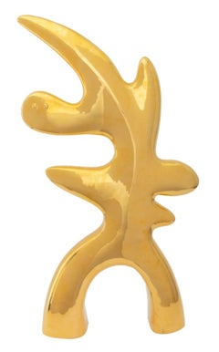 Gold Glazed Ceramic Sculpture