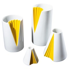 Vintage Ambrogio Pozzi, 4 Vases in Porcelain for Rosenthal Studio Line, Germany 1950s