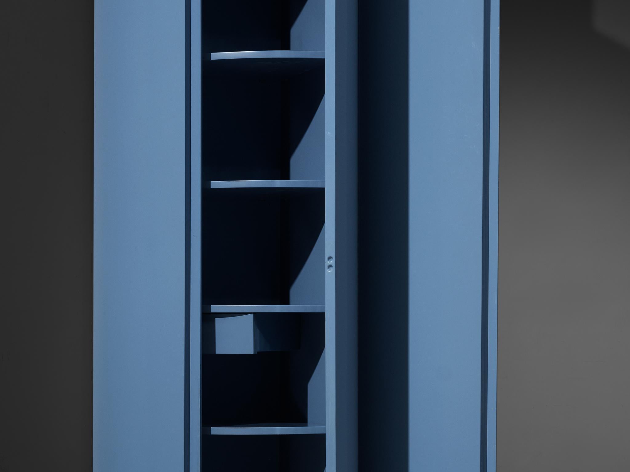 Ambrogio Tresoldi e Alberto Salvati Wardrobe Cabinet in Purple Blue Wood For Sale 8