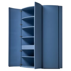 Ambrogio Tresoldi e Alberto Salvati Wardrobe Cabinet in Purple Blue Wood