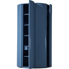 Ambrogio Tresoldi e Alberto Salvati Garderobenschrank Lila Blau Lackiert Wood