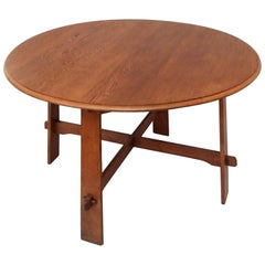 Ambrose Heal Oak Circular Dining Table