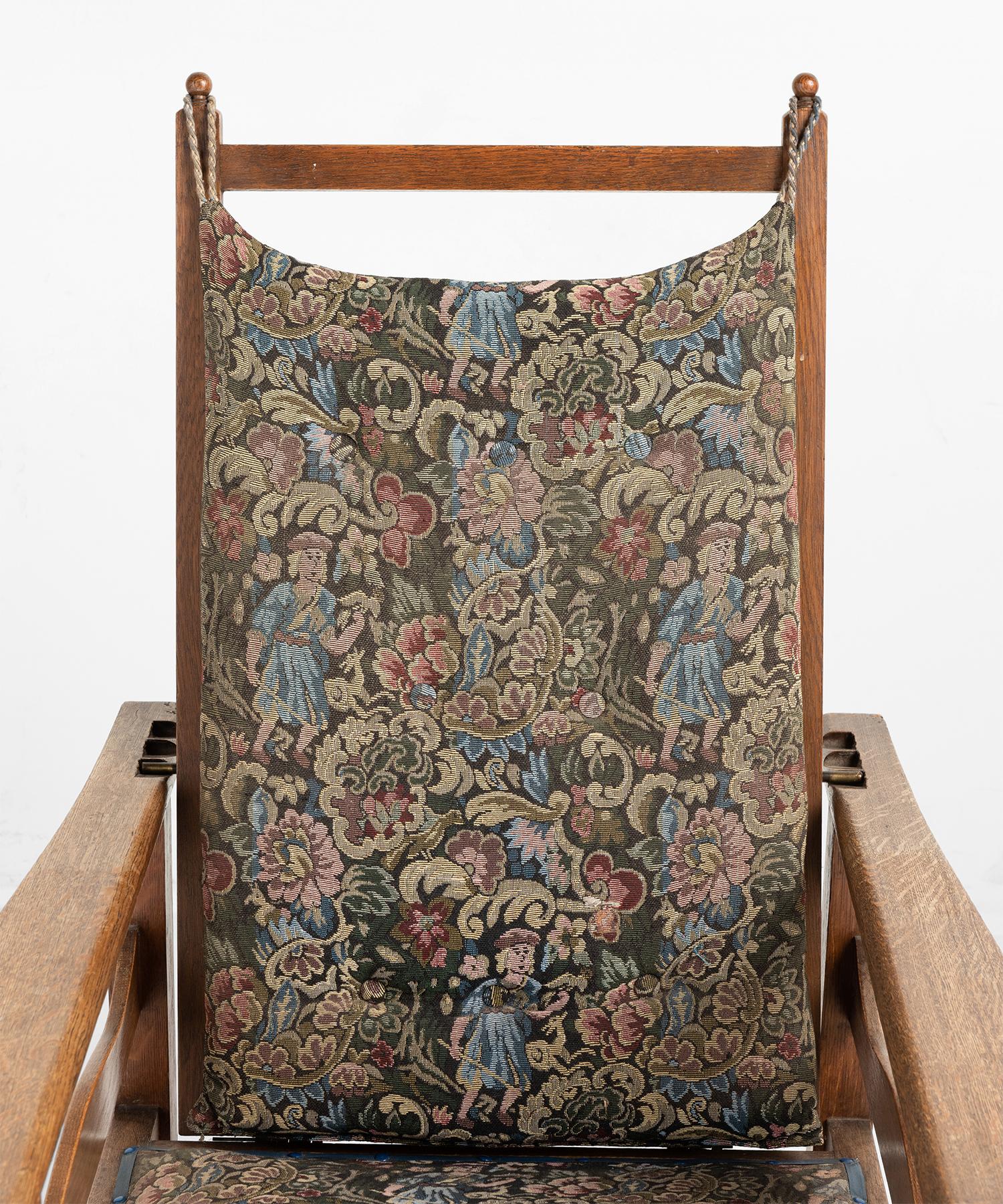 English Ambrose Heal Oak Reclining Armchair