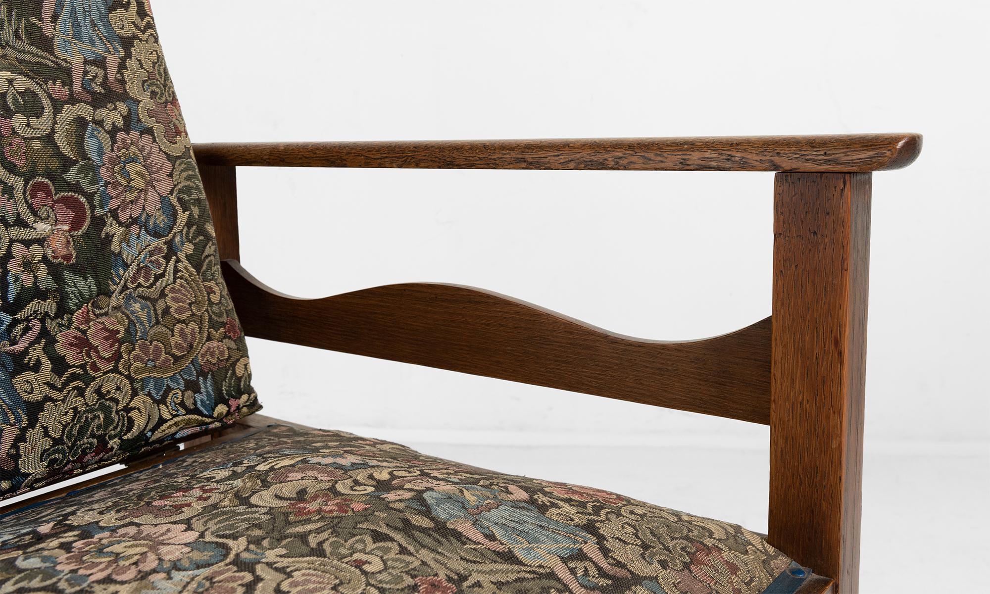 20th Century Ambrose Heal Oak Reclining Armchair