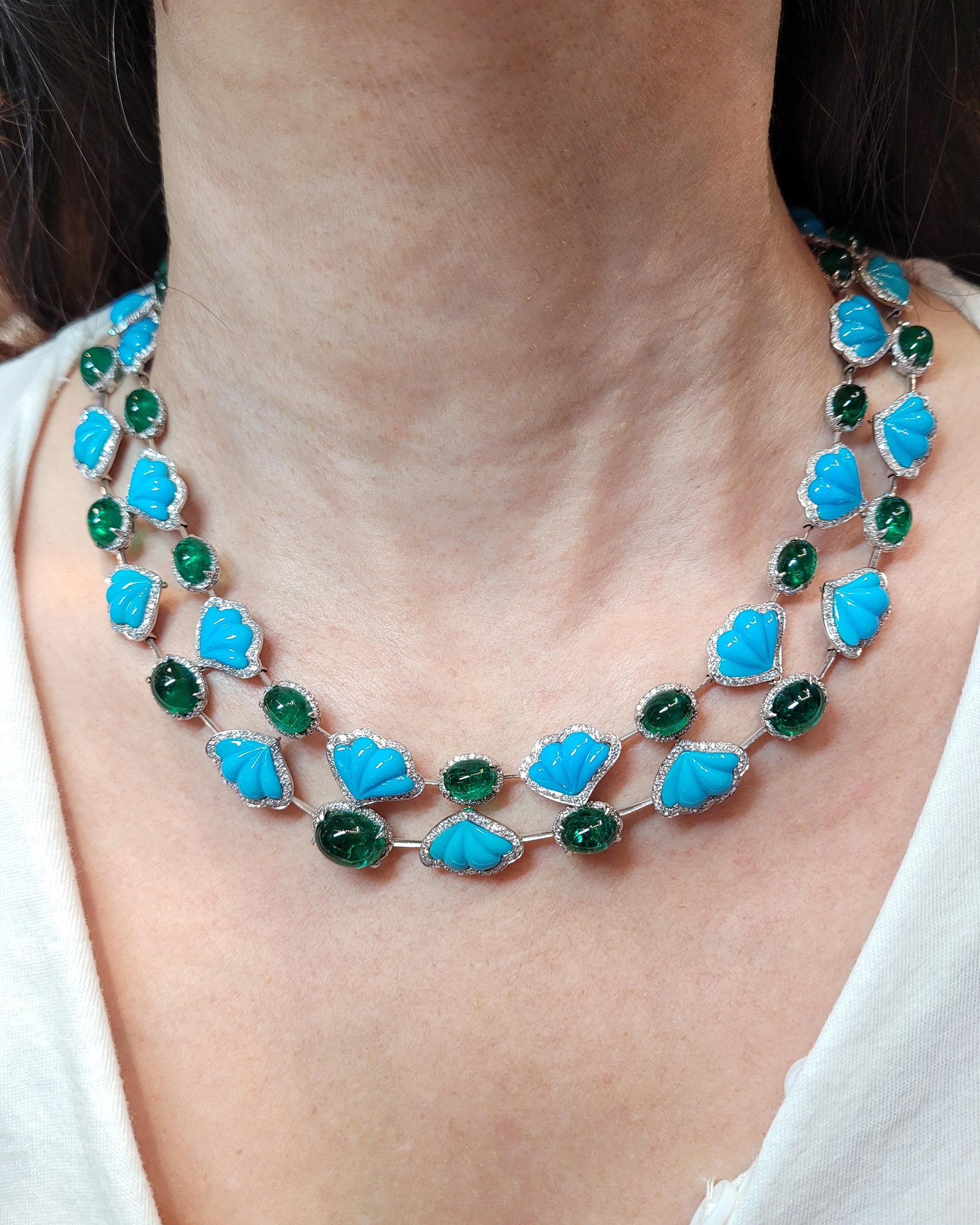 Ambrosi Contemporary Gemstone Demi-Parure Suite In New Condition For Sale In New York, NY
