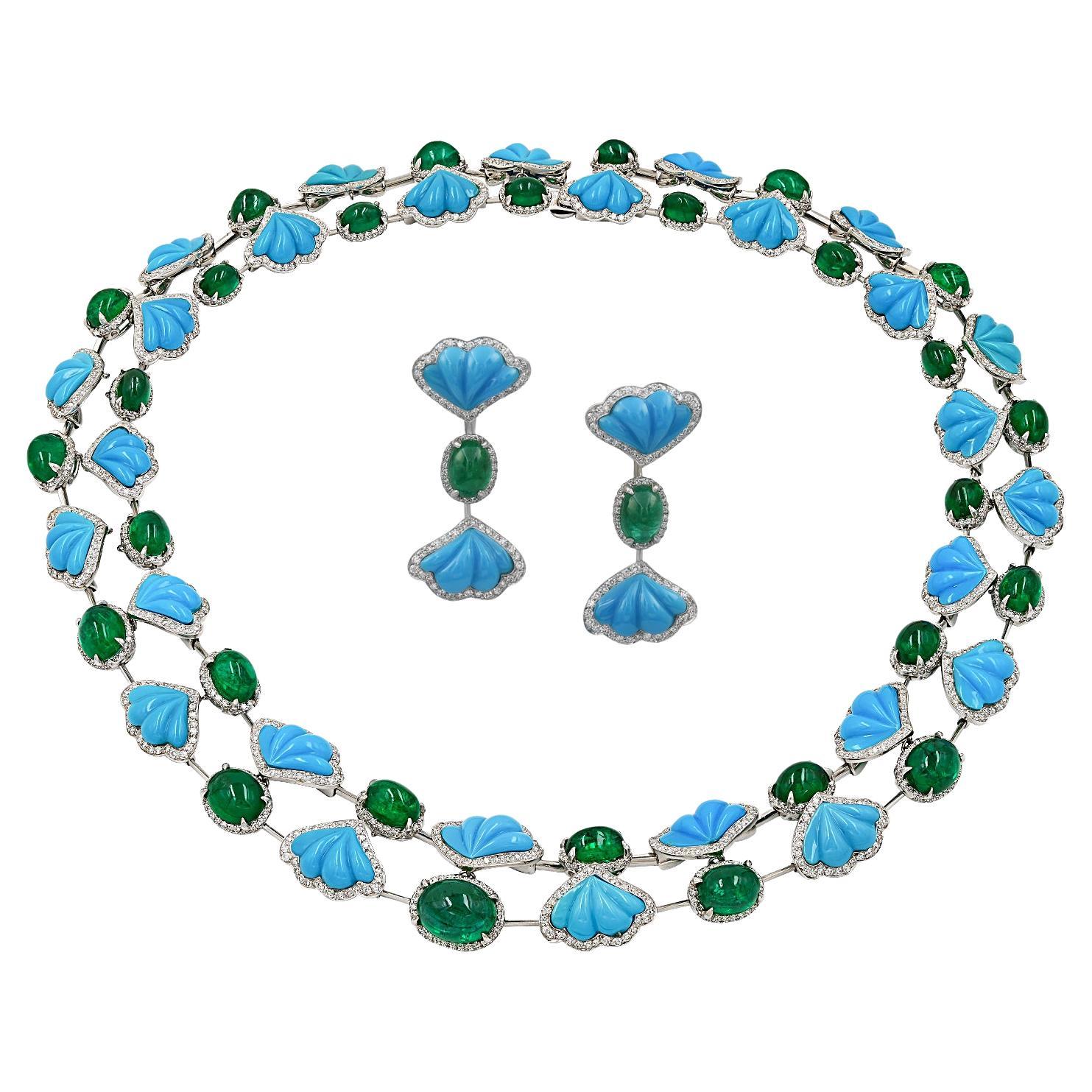 Ambrosi Contemporary Gemstone Demi-Parure Suite