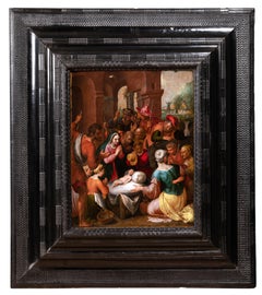 Cercle of Ambrosius Francken, Adoration of the shepherds, 17th century Antwerp