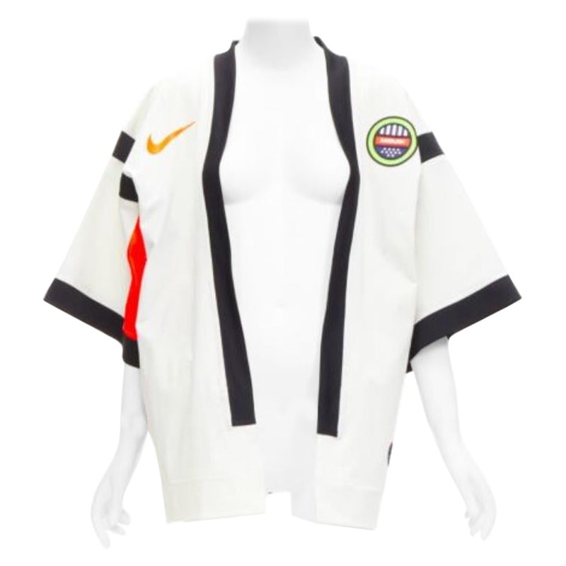 AMBUSh NIKE LAB 2019 neon orangeweiße badge kimono Fußballjersey-Jacke XS im Angebot