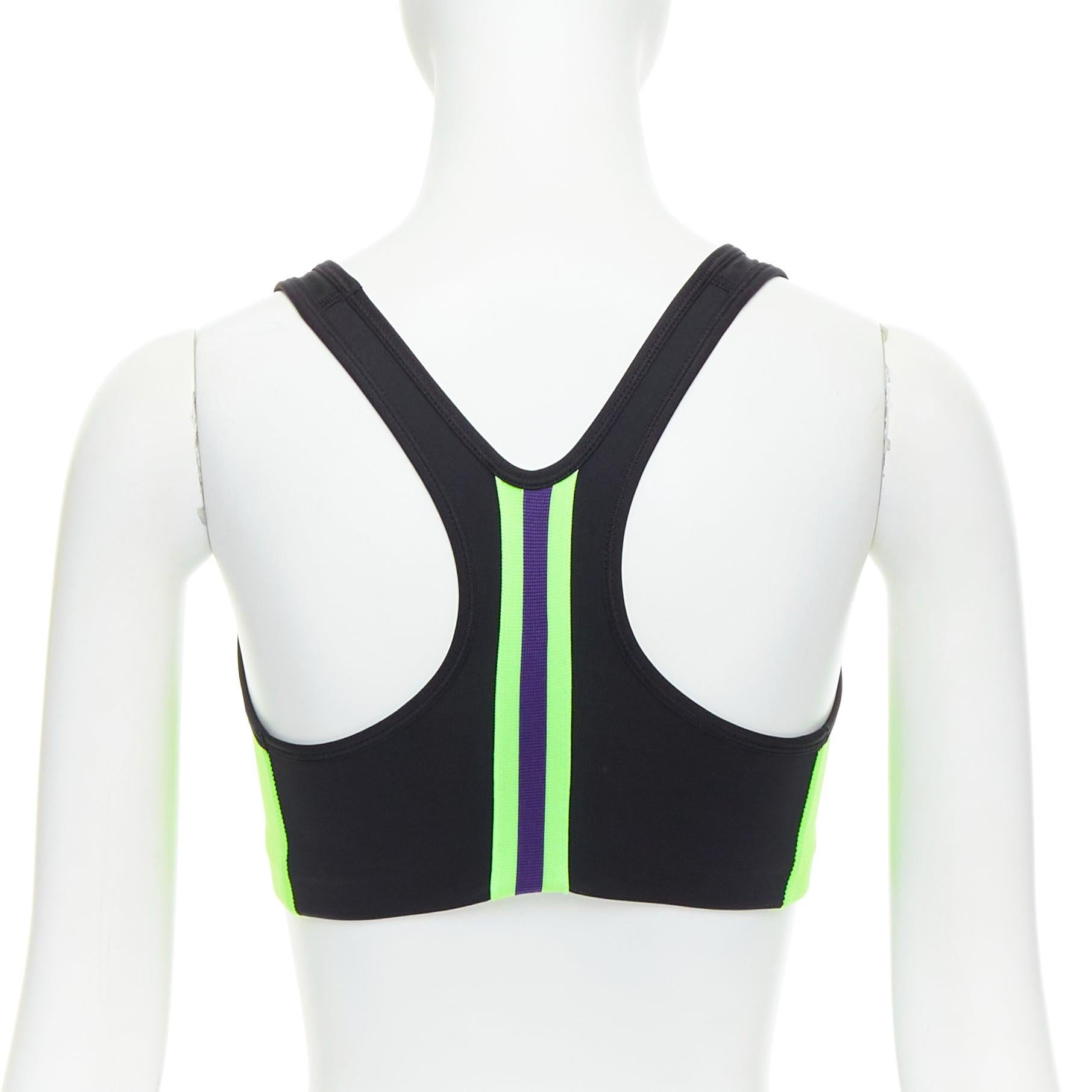 De las mujeres AMBUSH NIKE verde neón naranja swoosh crop dryfit camiseta de tirantes XS en venta