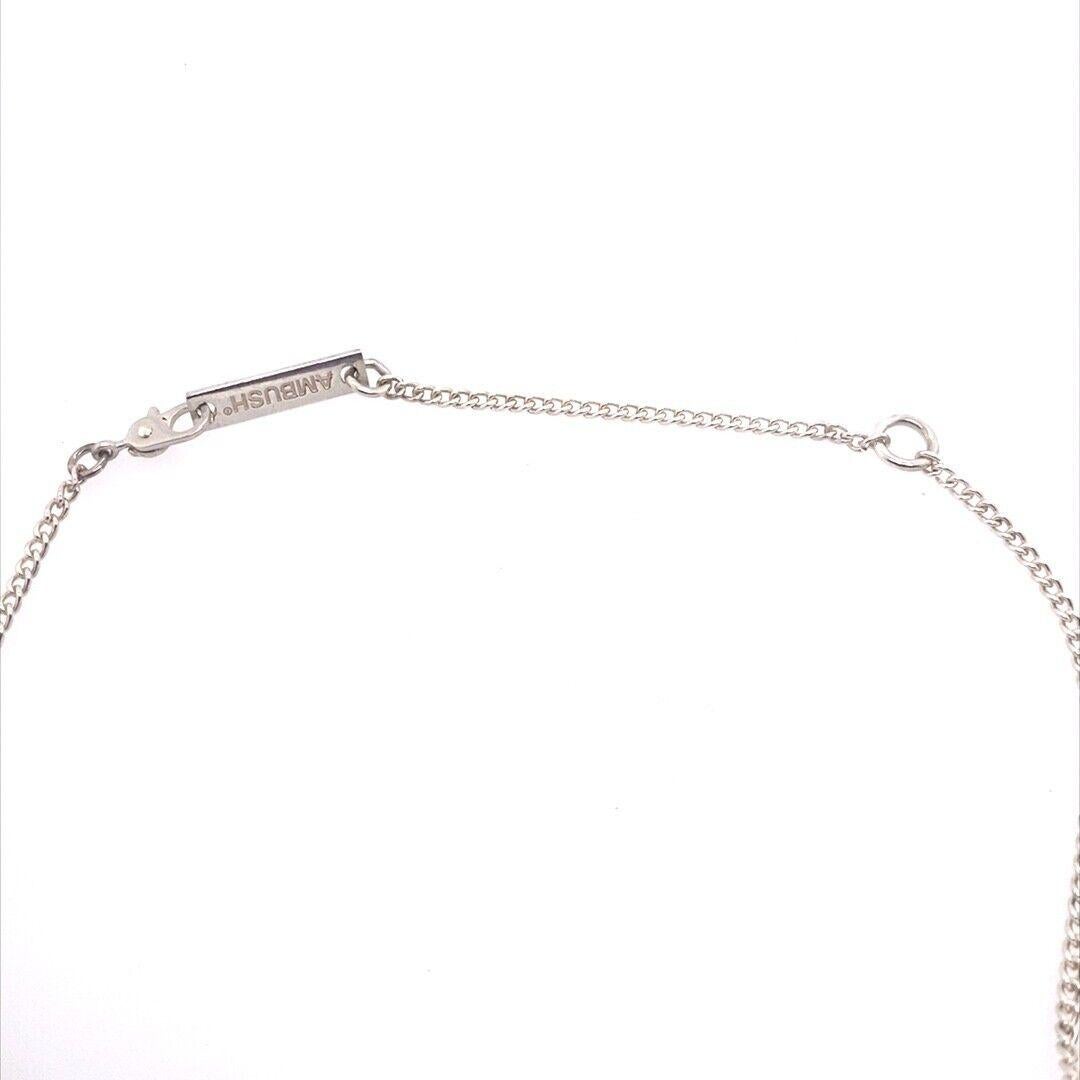 Women's or Men's Ambush Sterling Silver USB Pendant Necklace with Adjustable Chain For Sale
