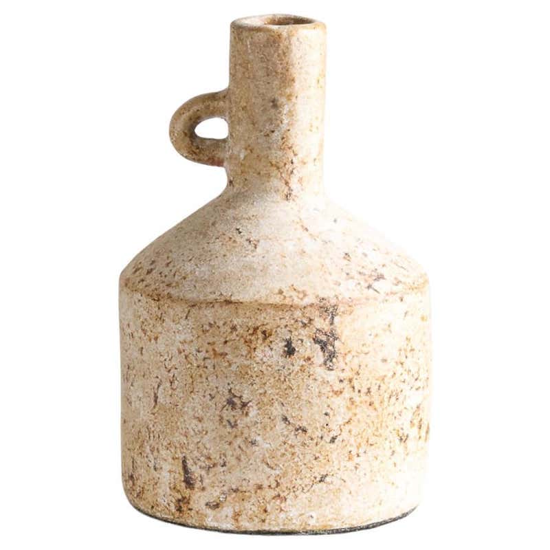 Rust Vase, Handmade Textured Terracotta Jug in Red For Sale at 1stDibs