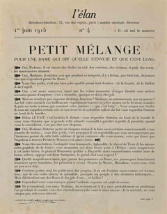 Un Bel Elan Mais... - Original Lithograph by Amédée Ozenfant - 1915