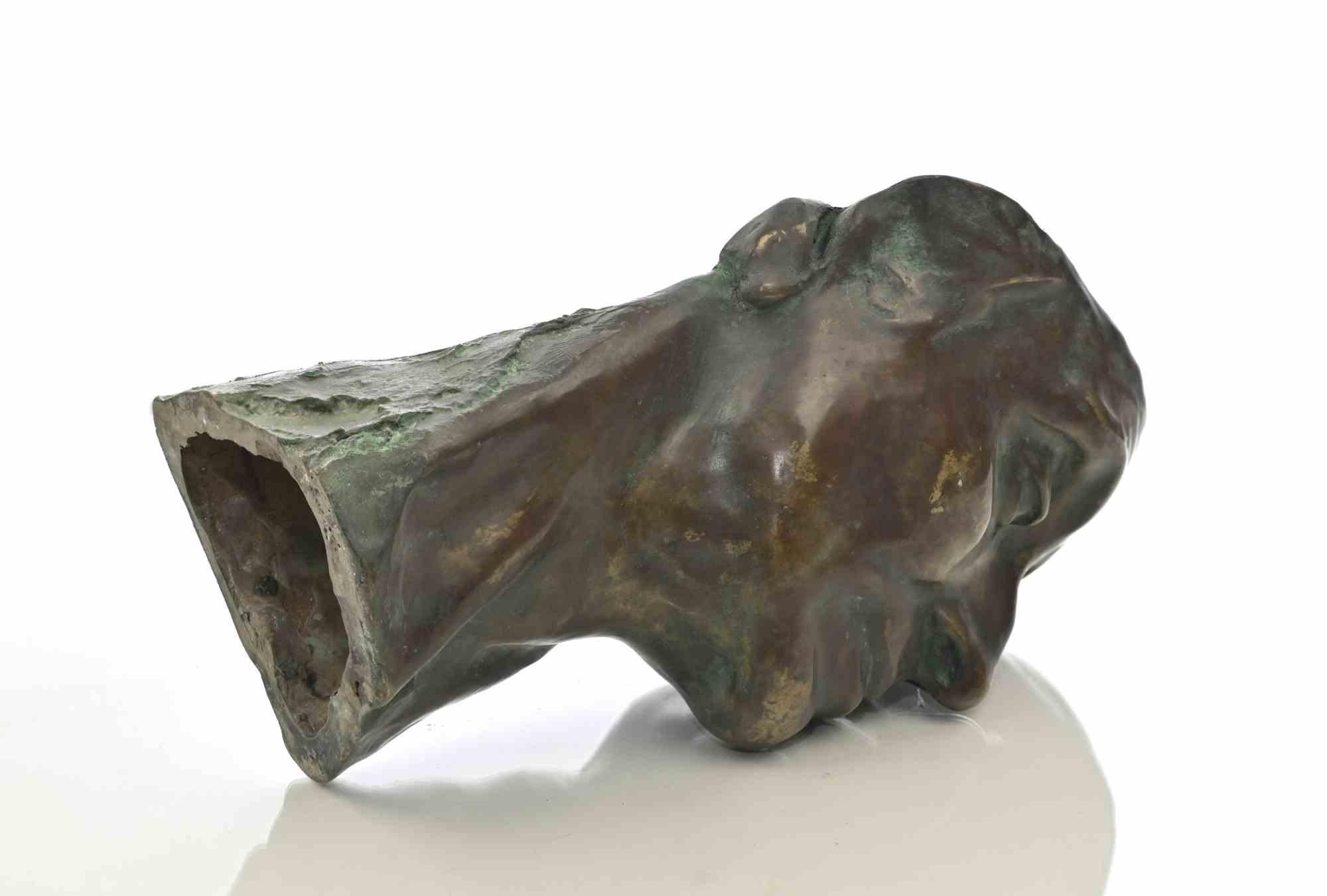 Head of Man - Sculpture by Amedeo Bocchi - 1920 For Sale 2
