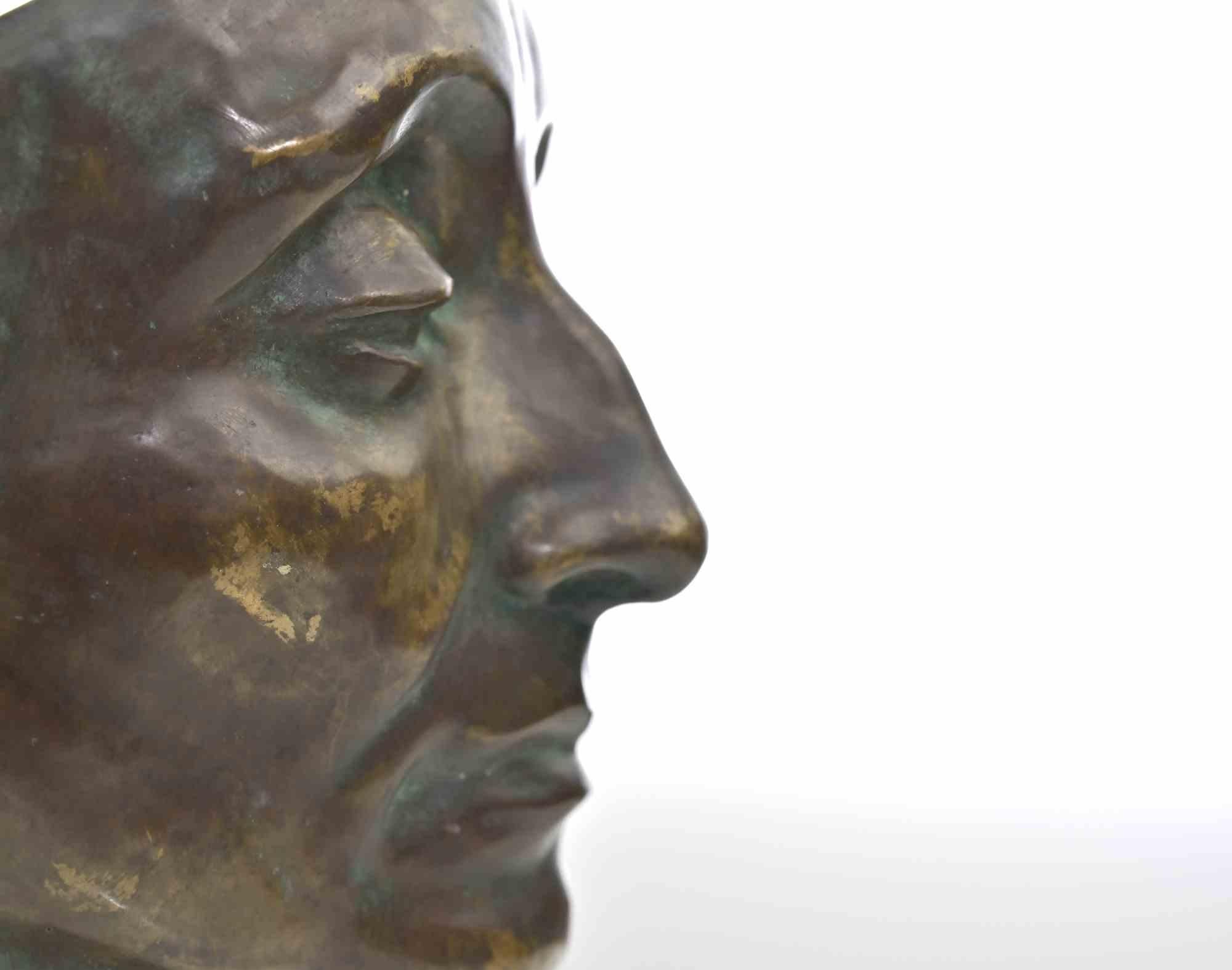 Head of Man - Sculpture by Amedeo Bocchi - 1920 For Sale 3