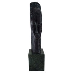 Grande sculpture en bronze d'Amedeo Clemente Modigliani '18841920' daprs