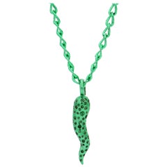 Amedeo "Hope Talisman" Necklace with Tsavorites