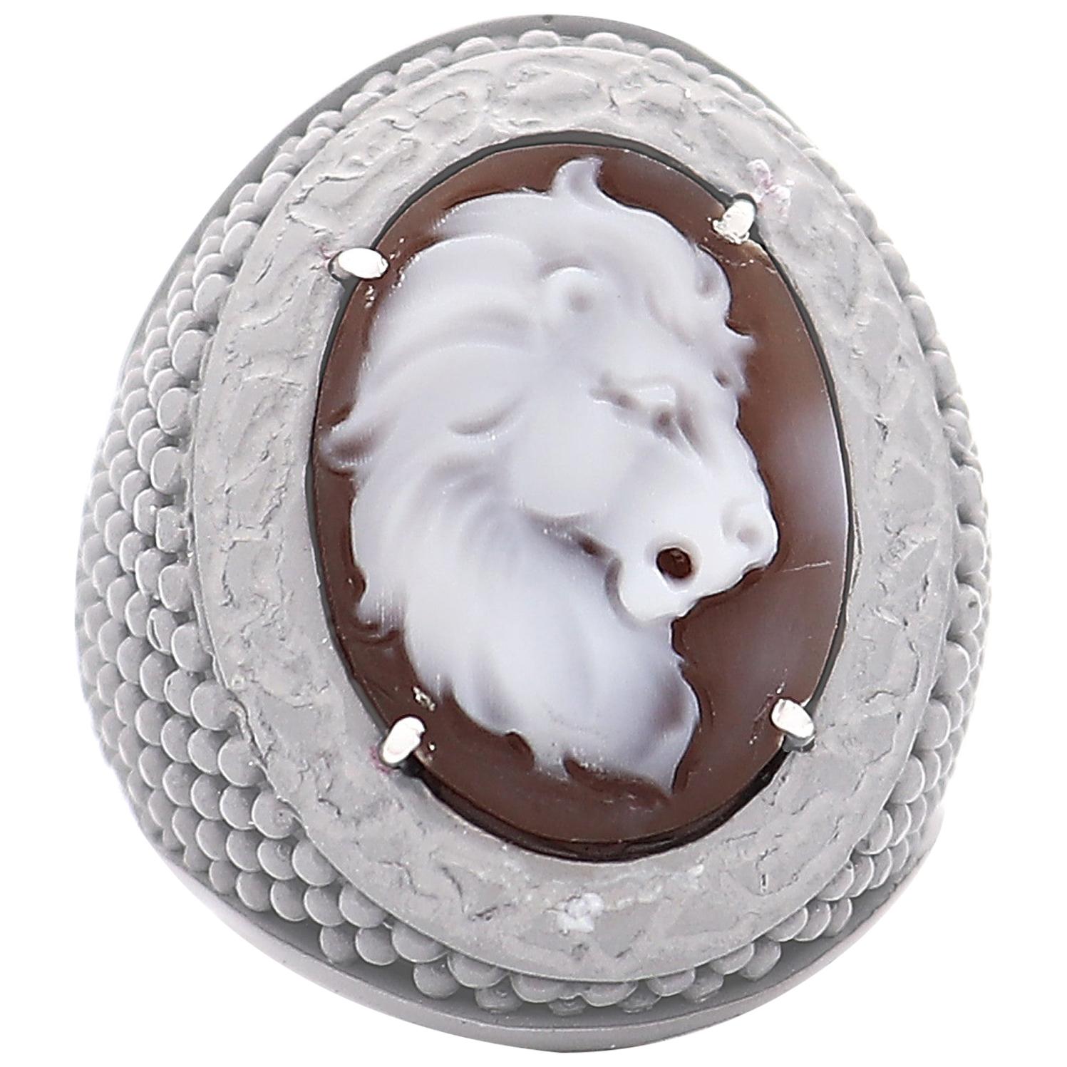 Amedeo "Lion" Cameo Ring For Sale