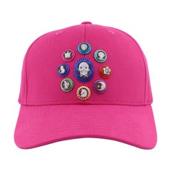 Amedeo "Modern Tiaras" Pink Cameo Cap