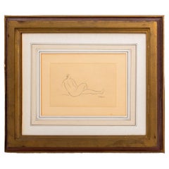 Amedeo Modigliani "Nue de Dos" Aguafuerte sobre papel