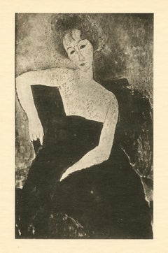 Antique (after) Amedeo Modigliani "Jeune femme"