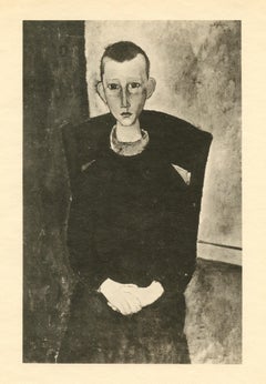 Antique (after) Amedeo Modigliani "Le gosse du concierge"