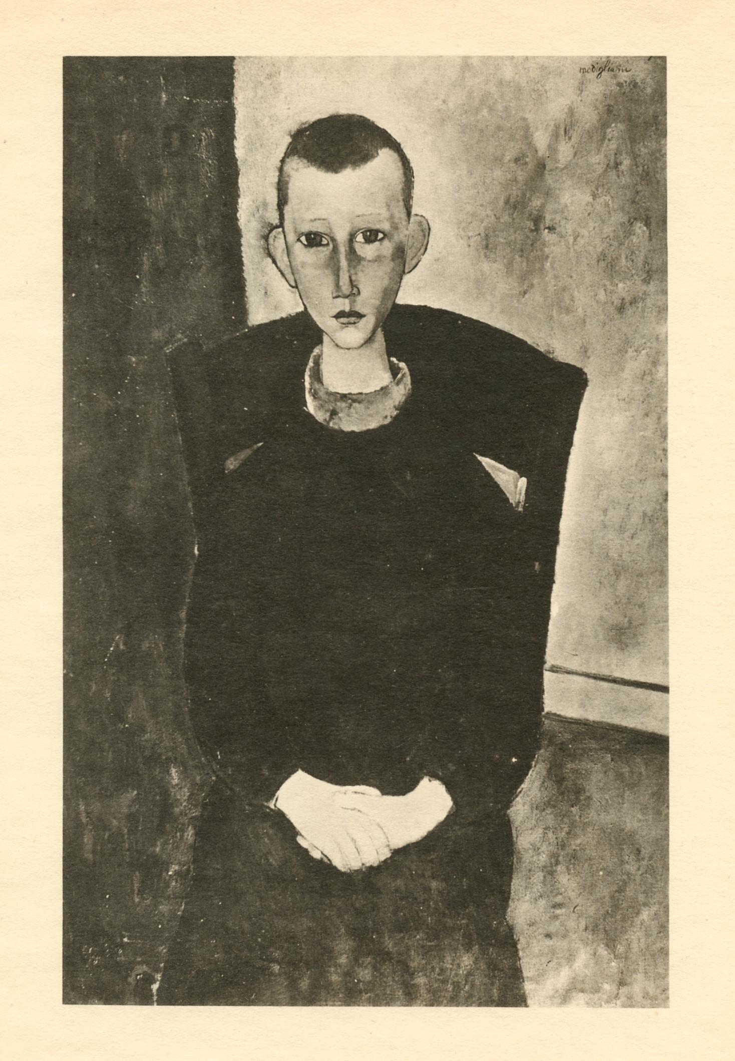 (after) Amedeo Modigliani "Le gosse du concierge"