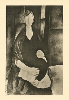 Antique (after) Amedeo Modigliani "Maternité "