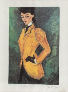 L' Amazone, Moderne Lithographie nach Amedeo Modigliani