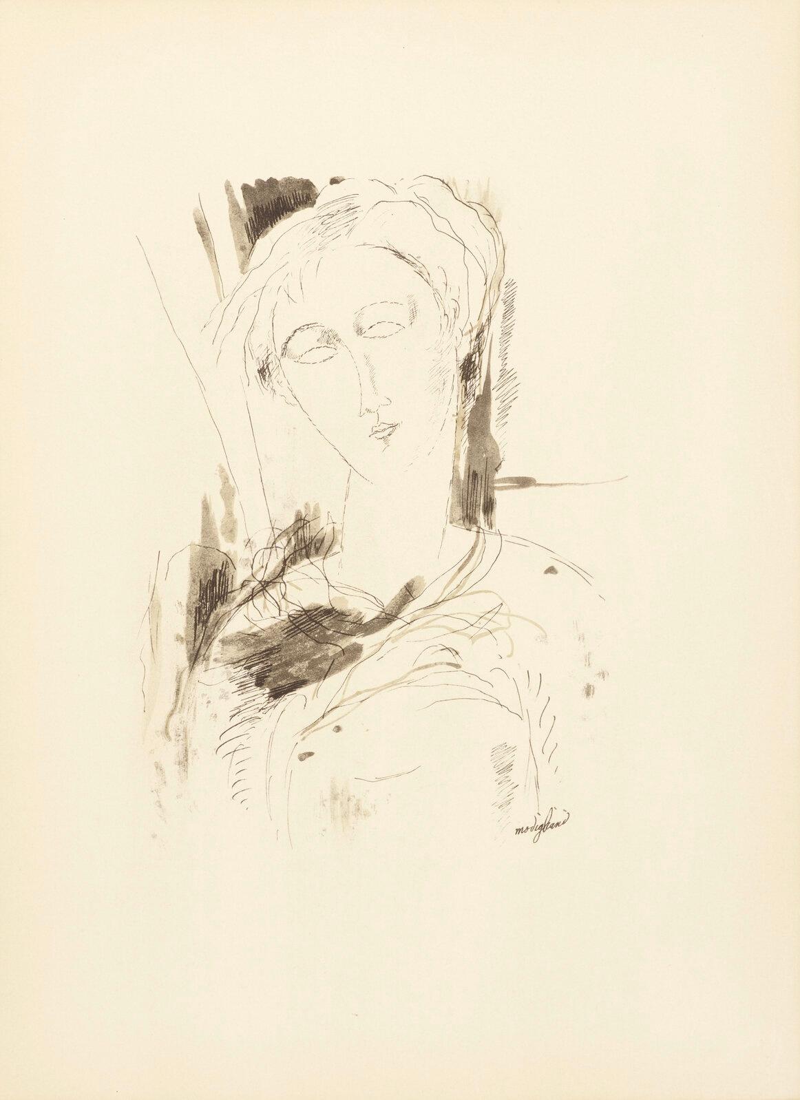 Modigliani, Portrait, Douze Contemporains (after) For Sale 1