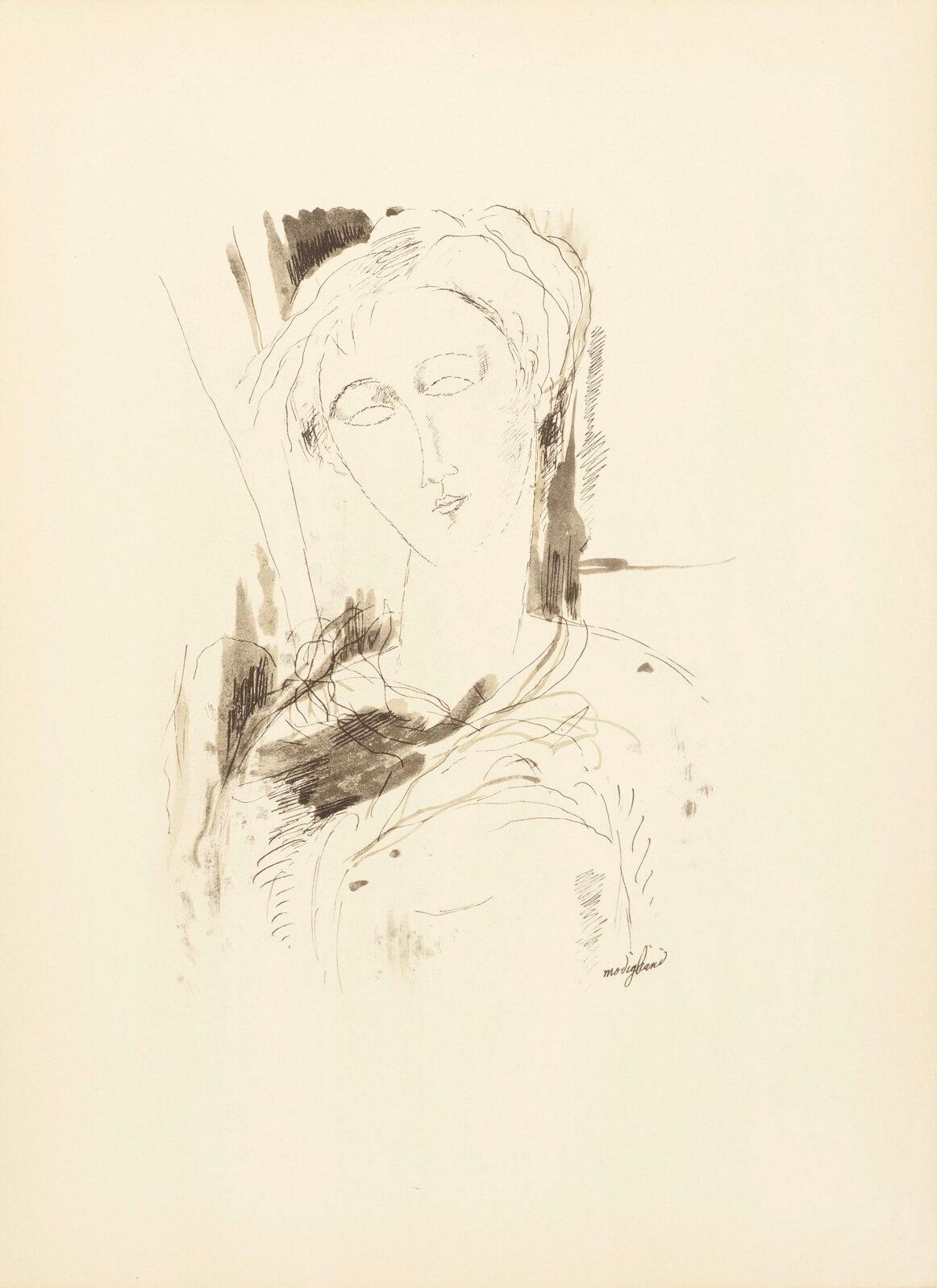 Lithograph, stencil on wove paper. Inscription: Unsigned and unnumbered. Good condition. Notes: From the folio, Douze Contemporains, 1959; published by Éditions d'Art du Lion, Paris; rendered by Daniel Jacomet, Paris; printed by l'atelier Jacomet,