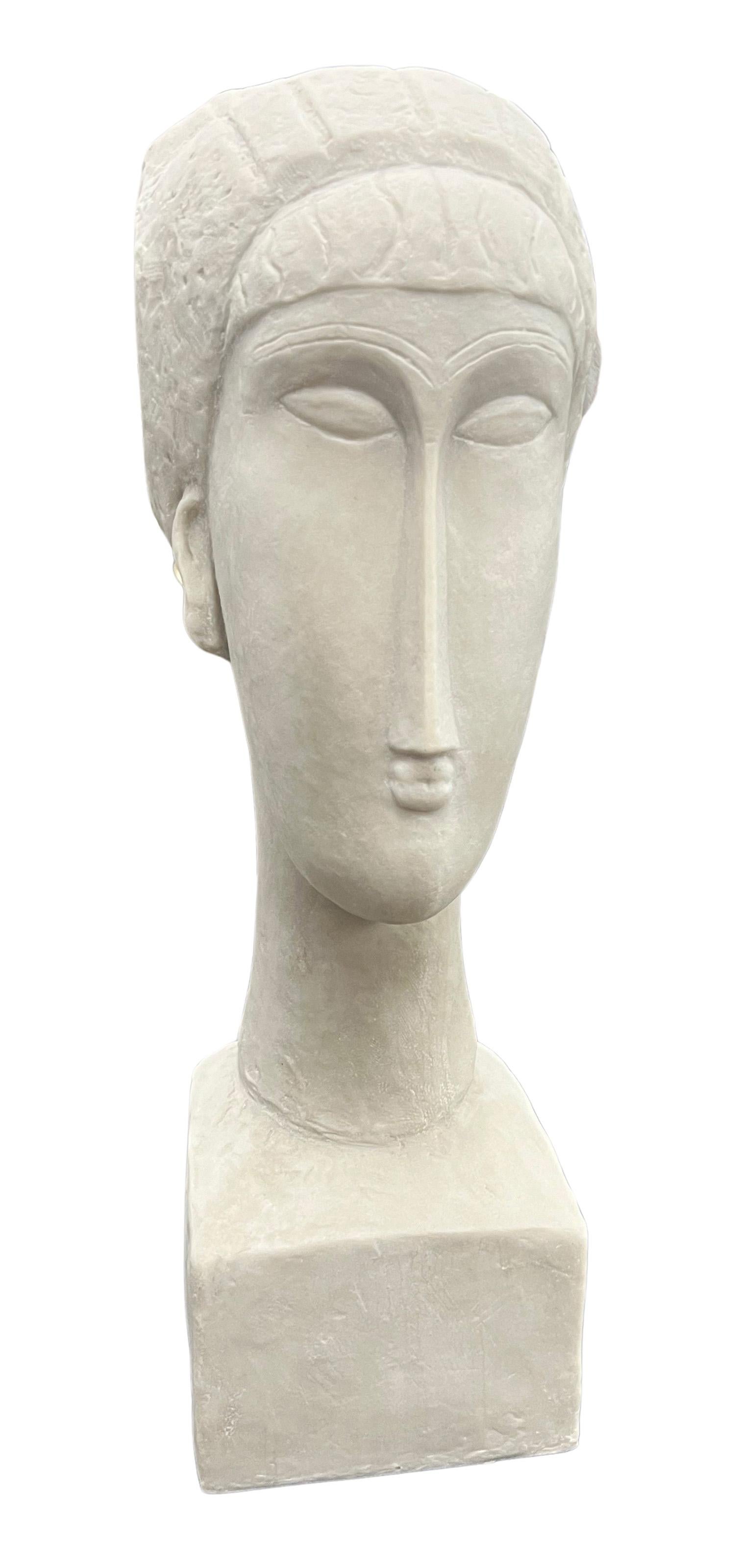 Amedeo Modigliani, Italian (1884 - 1920) - Tete de Femme III, Medium:  Cast Stone Sculpture, Size:  22 x 6.5 x 5.5 in. (55.88 x 16.51 x 13.97 cm), Publisher:  Austin Productions