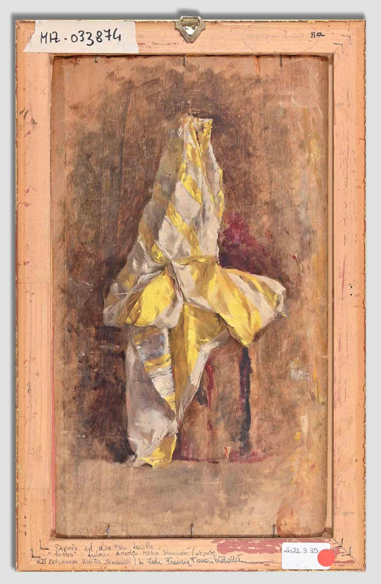 Deux sujets orientalistes - Huile sur panneau par A. Momo Simonetti - Début du XXe siècle - Moderne Painting par Amedeo Momo Simonetti