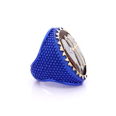 Amedeo "Peregrinus, A Spiritual Journey" Cameo Ring with 14 Karat Gold