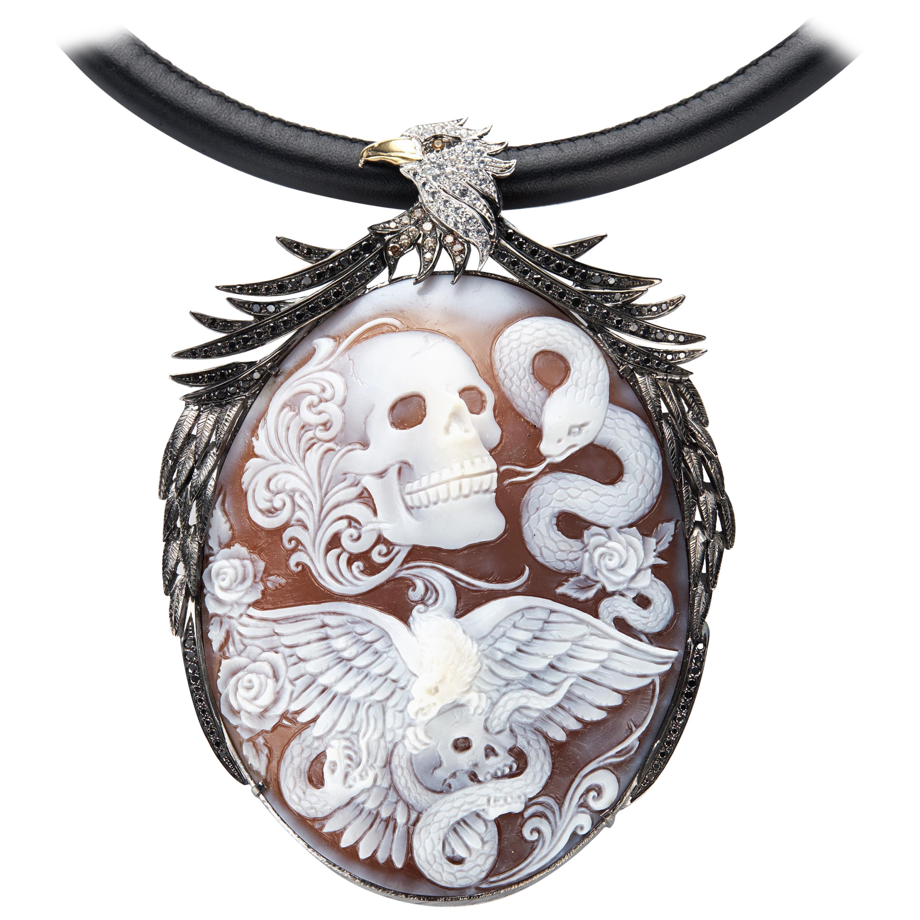 Amedeo "Rex Caeli" One of a Kind Cameo Necklace For Sale