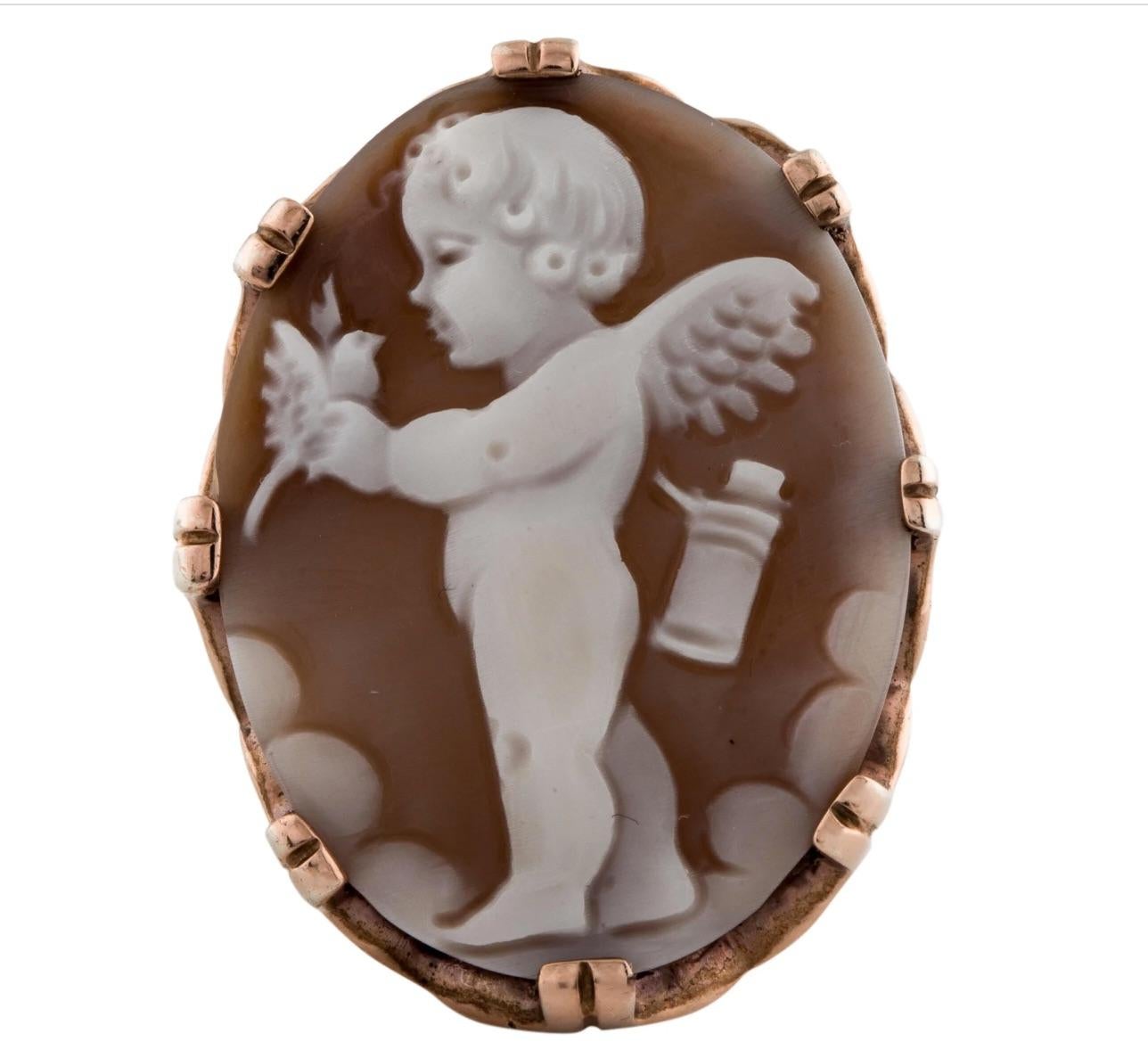 Anello da cocktail con conchiglia Amedeo, anni 2000 in vendita 1