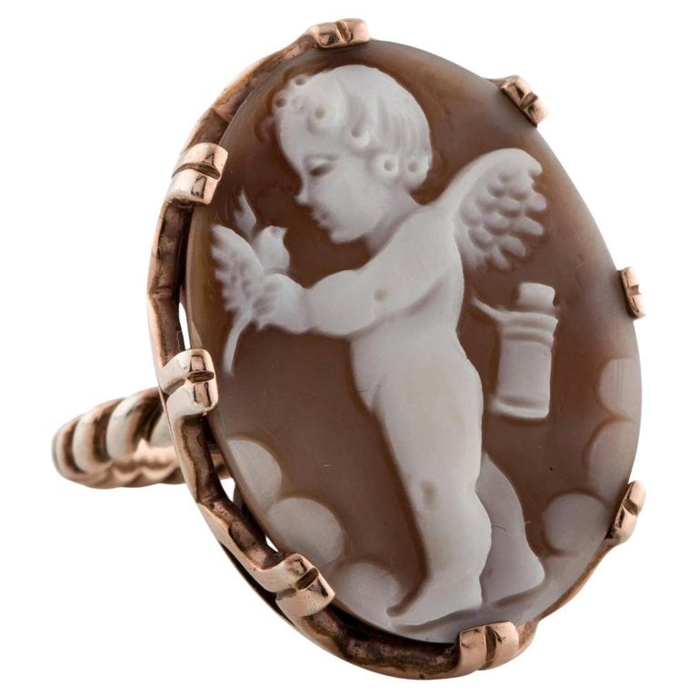 Amedeo Shell Cocktail Ring, 2000s For Sale at 1stDibs