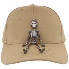 Amedeo "Skeledeo" Cameo Cap with Pink Sapphires