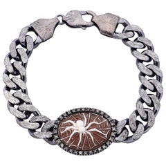 Amedeo "Spider" Cameo Bracelet with Grey Diamonds
